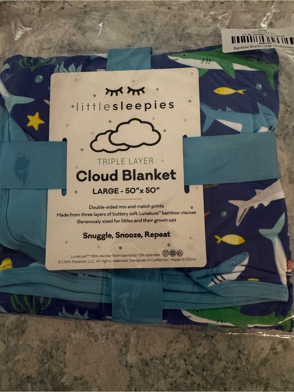 Little Sleepies Rad Reef Cloud Blanket